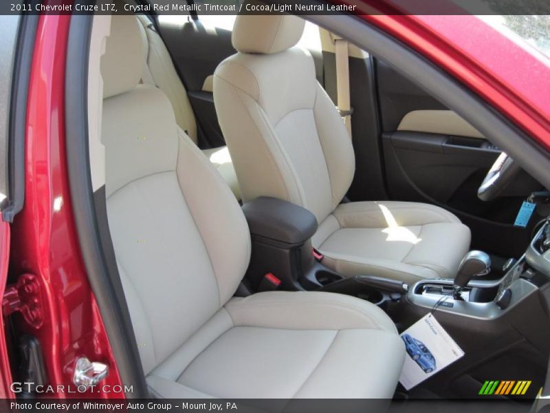 Crystal Red Metallic Tintcoat / Cocoa/Light Neutral Leather 2011 Chevrolet Cruze LTZ