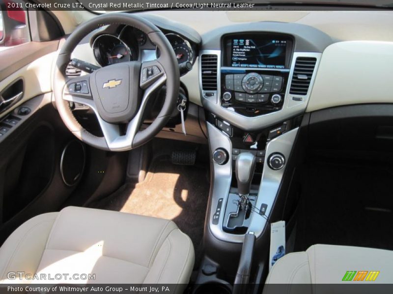 Crystal Red Metallic Tintcoat / Cocoa/Light Neutral Leather 2011 Chevrolet Cruze LTZ