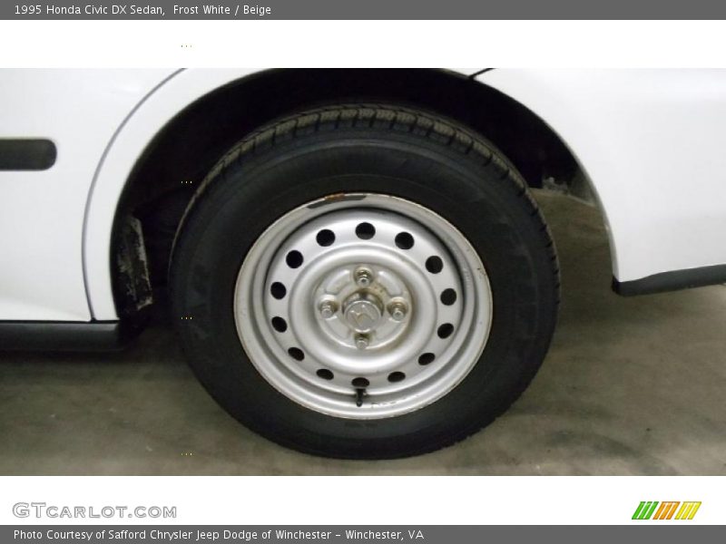 Frost White / Beige 1995 Honda Civic DX Sedan
