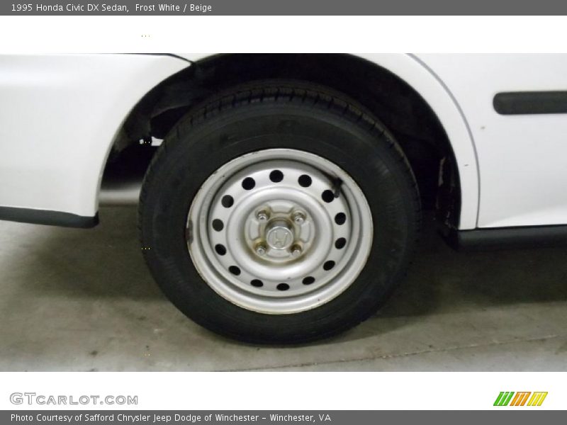 Frost White / Beige 1995 Honda Civic DX Sedan