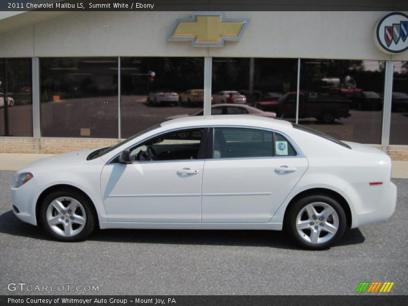 Summit White / Ebony 2011 Chevrolet Malibu LS