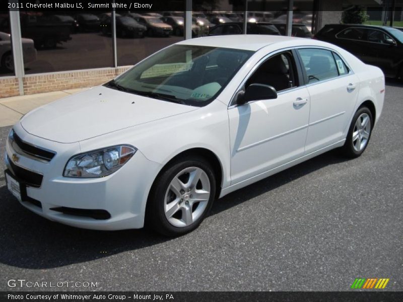 Summit White / Ebony 2011 Chevrolet Malibu LS