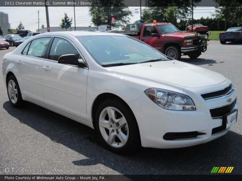 Summit White / Ebony 2011 Chevrolet Malibu LS