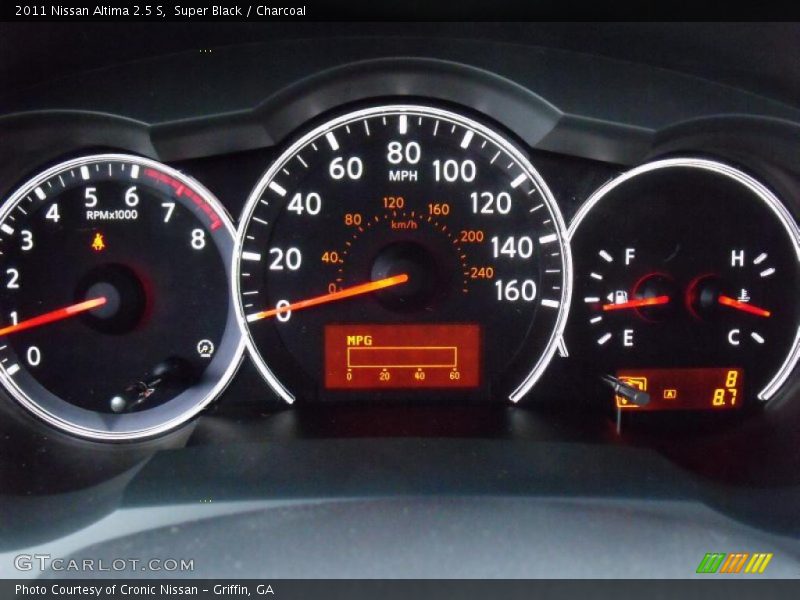 Super Black / Charcoal 2011 Nissan Altima 2.5 S