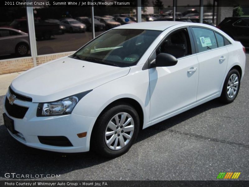 Summit White / Jet Black/Medium Titanium 2011 Chevrolet Cruze LS