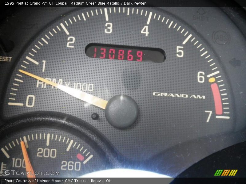 Medium Green Blue Metallic / Dark Pewter 1999 Pontiac Grand Am GT Coupe