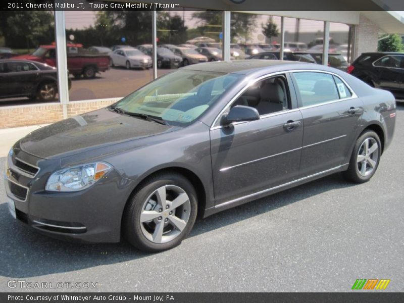 Taupe Gray Metallic / Titanium 2011 Chevrolet Malibu LT
