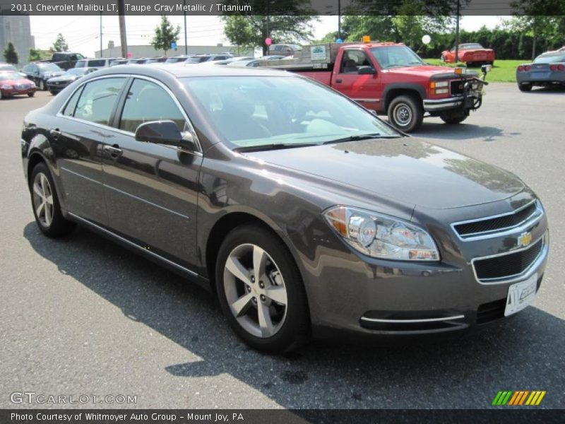 Taupe Gray Metallic / Titanium 2011 Chevrolet Malibu LT