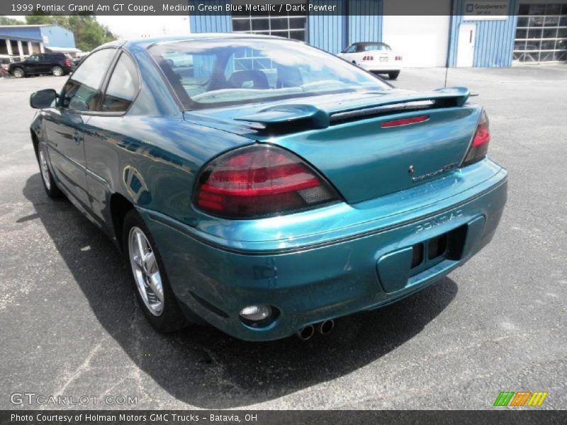 Medium Green Blue Metallic / Dark Pewter 1999 Pontiac Grand Am GT Coupe