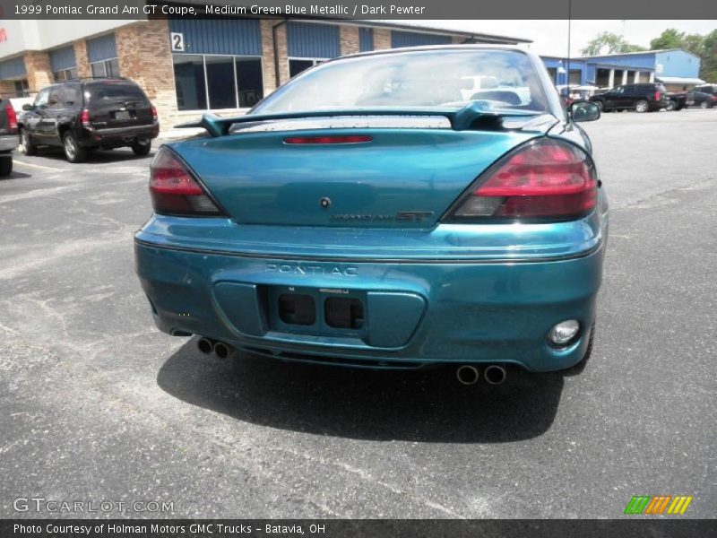 Medium Green Blue Metallic / Dark Pewter 1999 Pontiac Grand Am GT Coupe