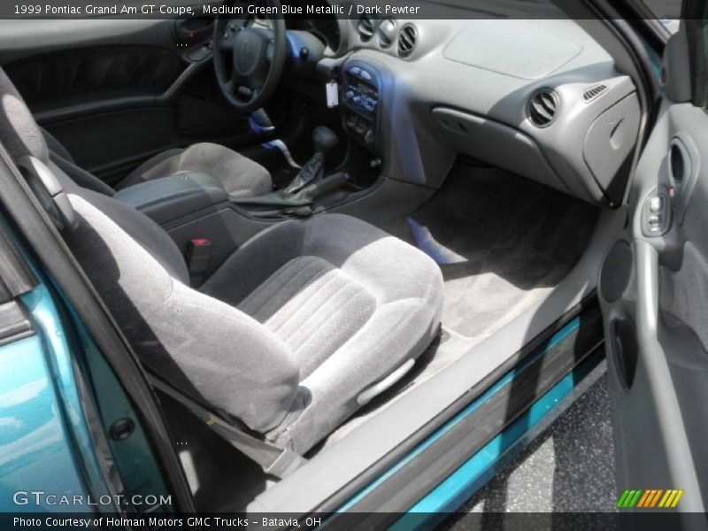 Medium Green Blue Metallic / Dark Pewter 1999 Pontiac Grand Am GT Coupe