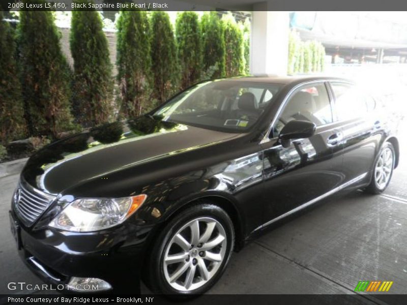 Black Sapphire Blue Pearl / Black 2008 Lexus LS 460