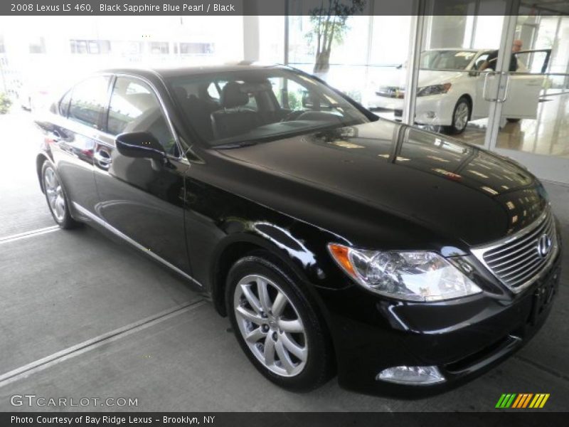 Black Sapphire Blue Pearl / Black 2008 Lexus LS 460