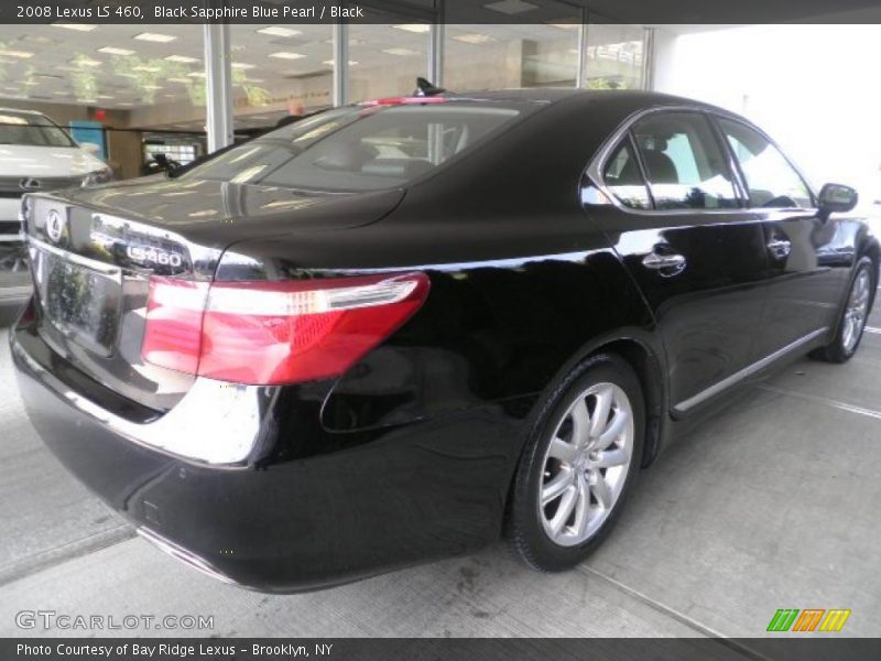 Black Sapphire Blue Pearl / Black 2008 Lexus LS 460