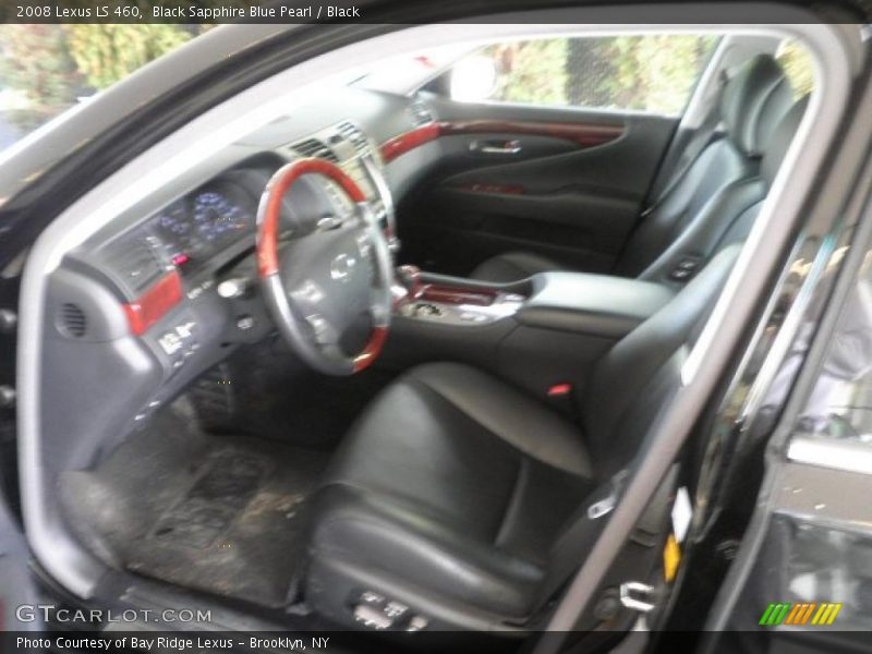 Black Sapphire Blue Pearl / Black 2008 Lexus LS 460