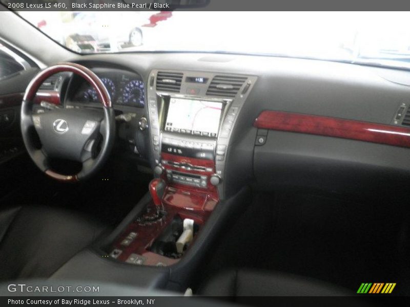 Black Sapphire Blue Pearl / Black 2008 Lexus LS 460