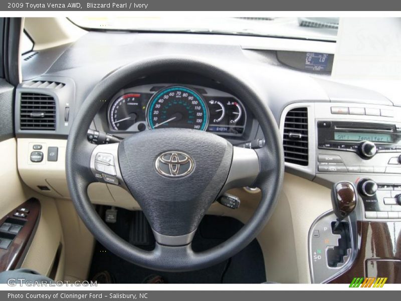  2009 Venza AWD Steering Wheel