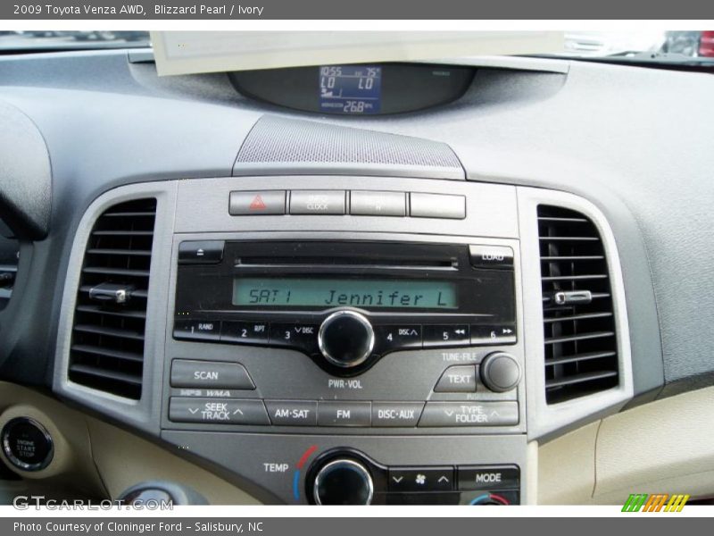 Controls of 2009 Venza AWD