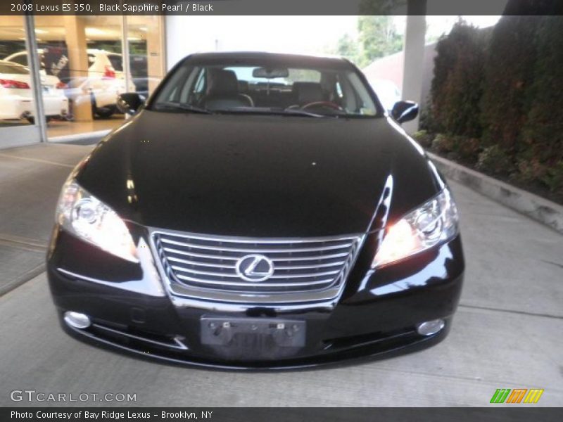 Black Sapphire Pearl / Black 2008 Lexus ES 350