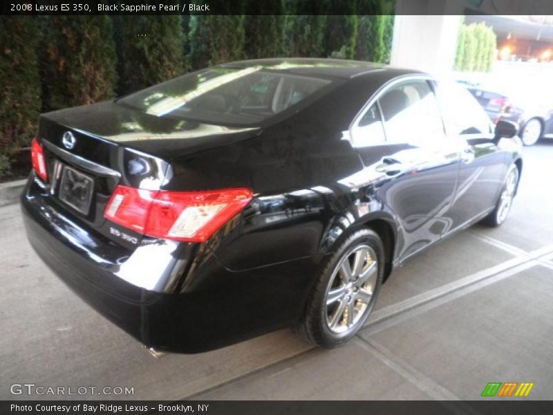 Black Sapphire Pearl / Black 2008 Lexus ES 350