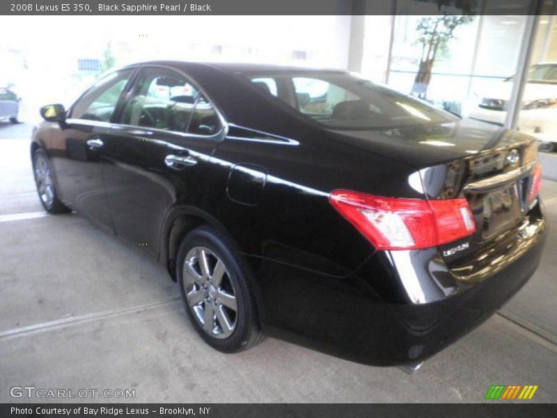 Black Sapphire Pearl / Black 2008 Lexus ES 350