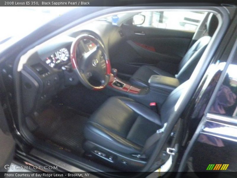 Black Sapphire Pearl / Black 2008 Lexus ES 350