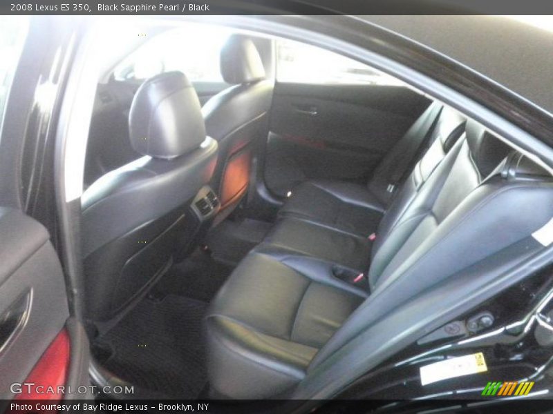 Black Sapphire Pearl / Black 2008 Lexus ES 350