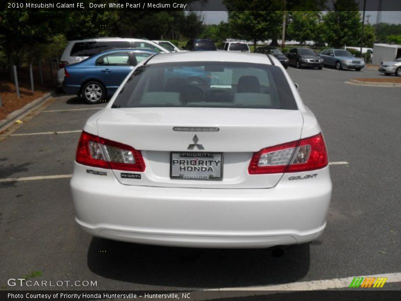 Dover White Pearl / Medium Gray 2010 Mitsubishi Galant FE