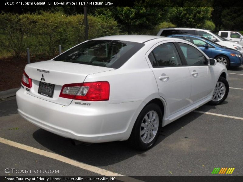 Dover White Pearl / Medium Gray 2010 Mitsubishi Galant FE