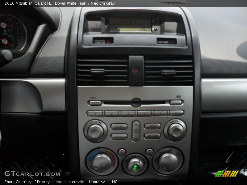 Dover White Pearl / Medium Gray 2010 Mitsubishi Galant FE
