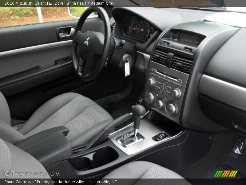 Dover White Pearl / Medium Gray 2010 Mitsubishi Galant FE