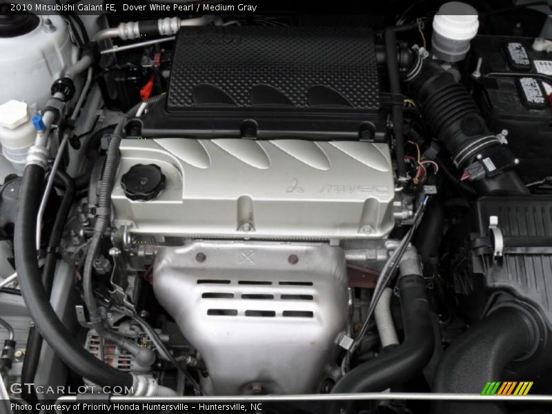 Dover White Pearl / Medium Gray 2010 Mitsubishi Galant FE