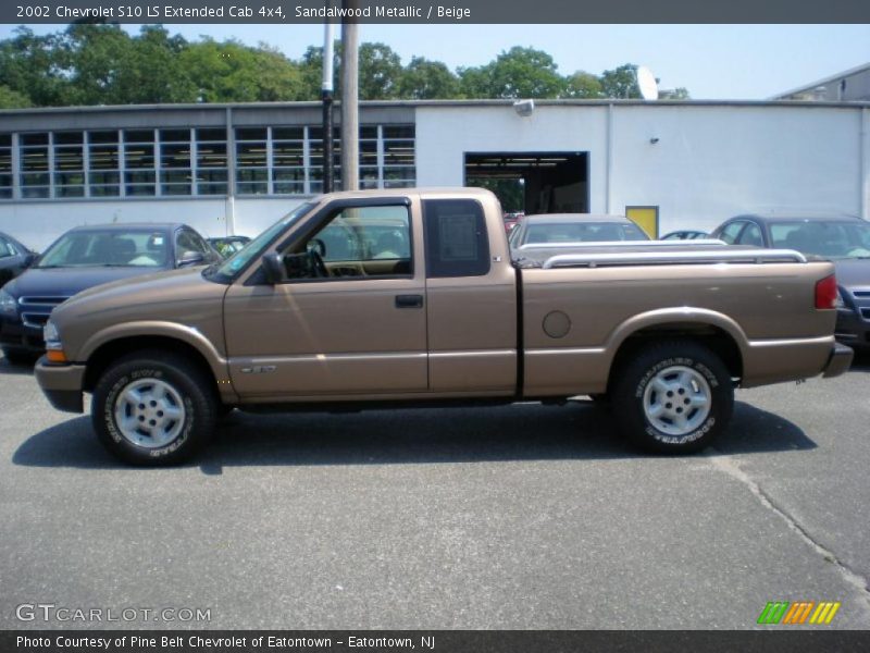  2002 S10 LS Extended Cab 4x4 Sandalwood Metallic