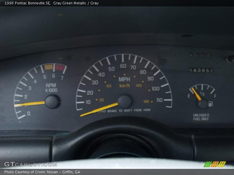 Gray Green Metallic / Gray 1996 Pontiac Bonneville SE