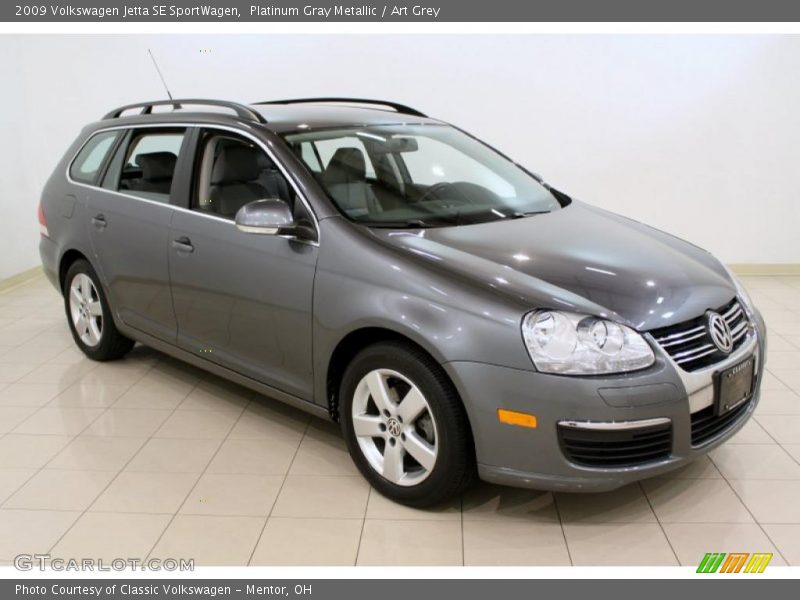 Platinum Gray Metallic / Art Grey 2009 Volkswagen Jetta SE SportWagen