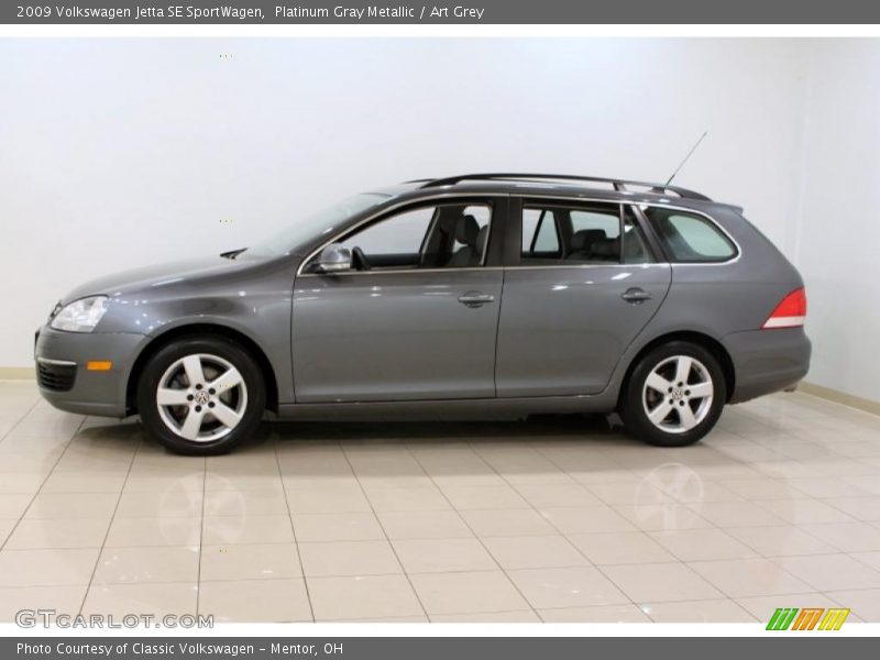 Platinum Gray Metallic / Art Grey 2009 Volkswagen Jetta SE SportWagen