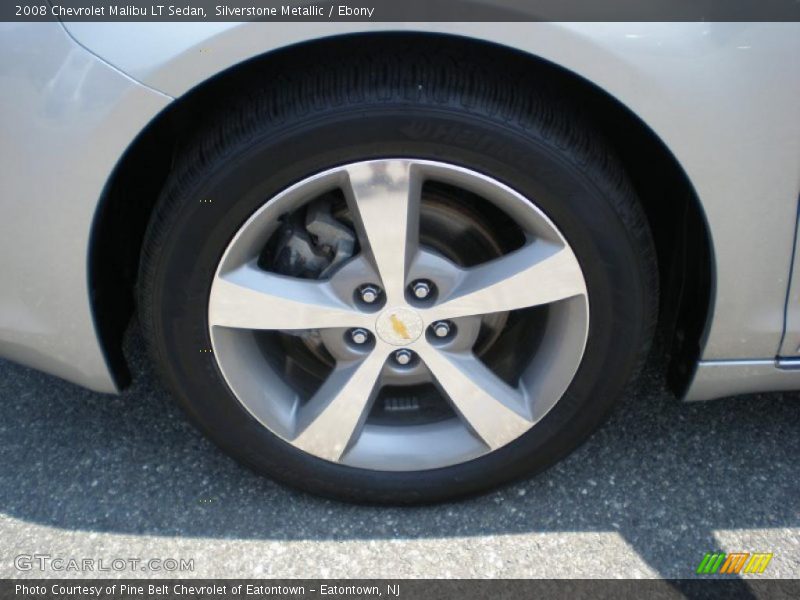 Silverstone Metallic / Ebony 2008 Chevrolet Malibu LT Sedan