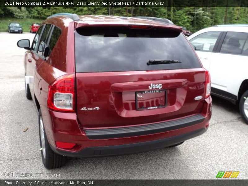 Deep Cherry Red Crystal Pearl / Dark Slate Gray 2011 Jeep Compass 2.4 Latitude 4x4