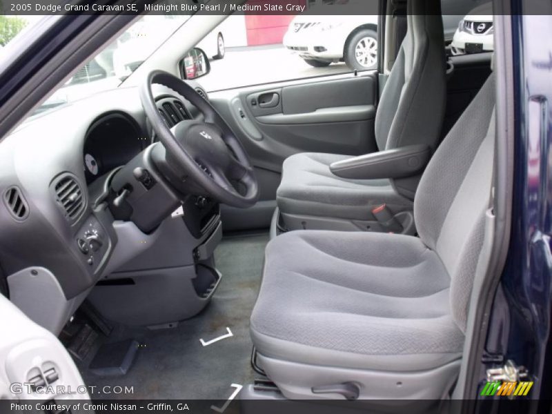 Midnight Blue Pearl / Medium Slate Gray 2005 Dodge Grand Caravan SE