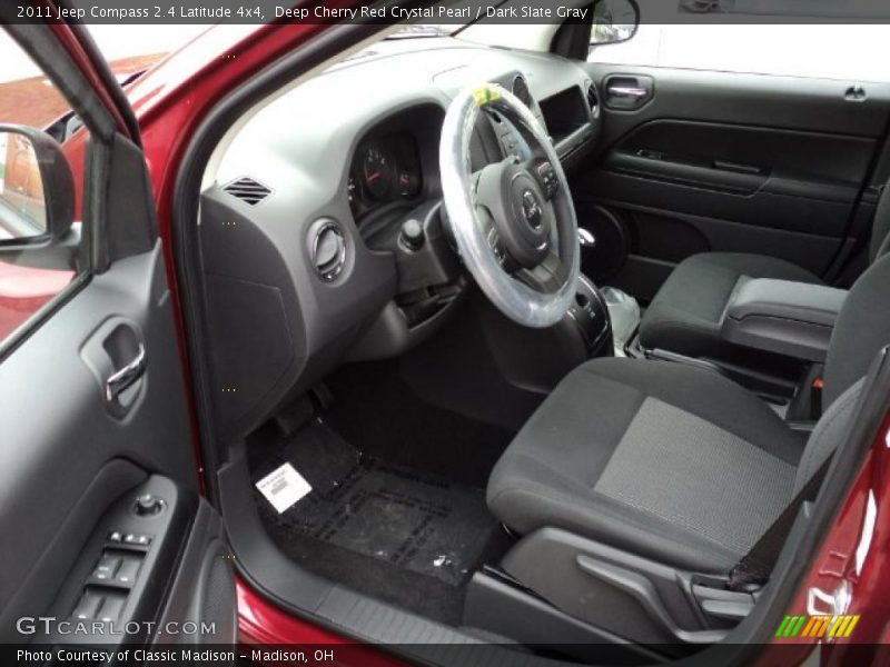 Deep Cherry Red Crystal Pearl / Dark Slate Gray 2011 Jeep Compass 2.4 Latitude 4x4