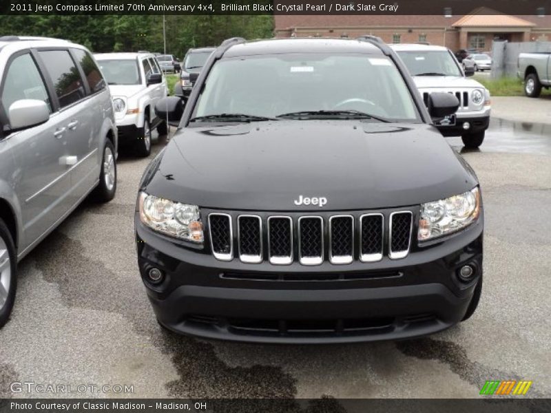 Brilliant Black Crystal Pearl / Dark Slate Gray 2011 Jeep Compass Limited 70th Anniversary 4x4