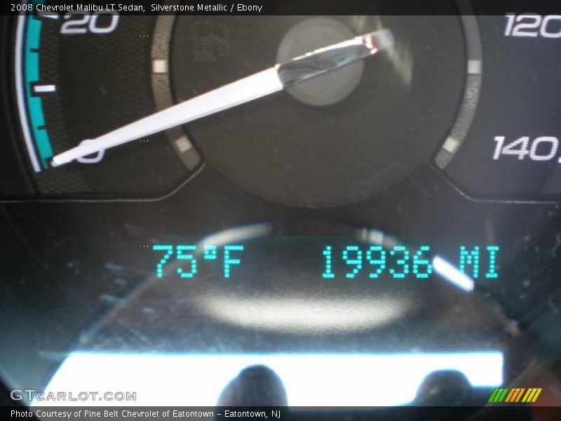 Silverstone Metallic / Ebony 2008 Chevrolet Malibu LT Sedan