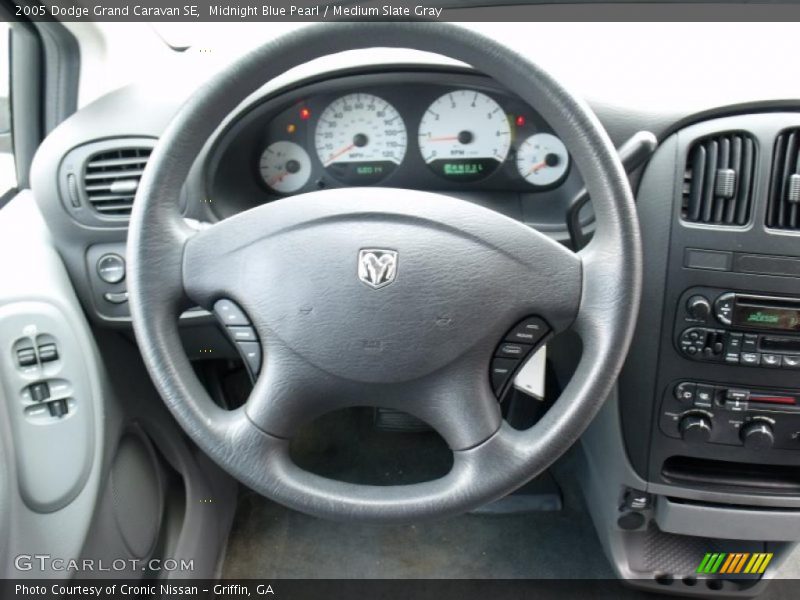 Midnight Blue Pearl / Medium Slate Gray 2005 Dodge Grand Caravan SE