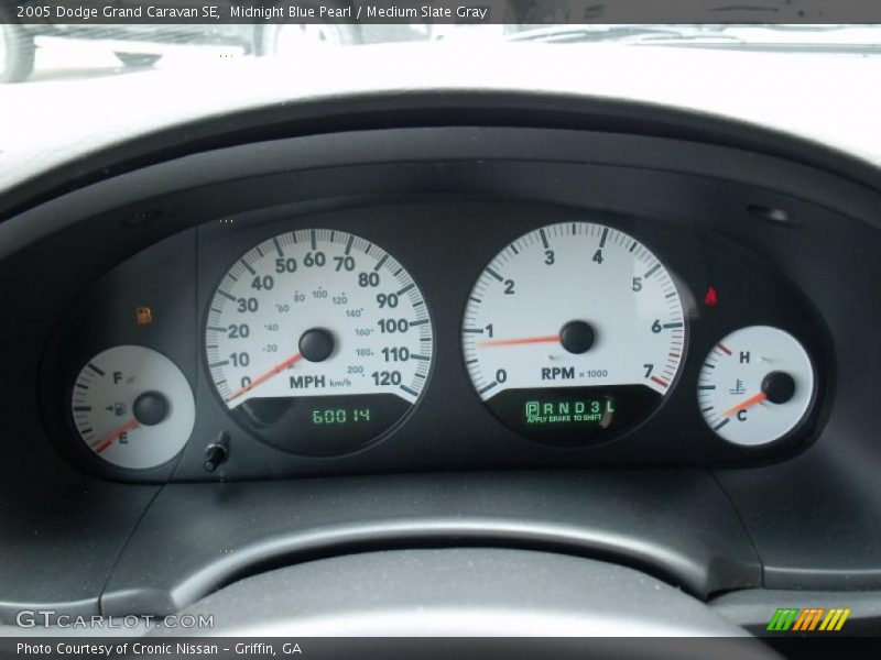 Midnight Blue Pearl / Medium Slate Gray 2005 Dodge Grand Caravan SE