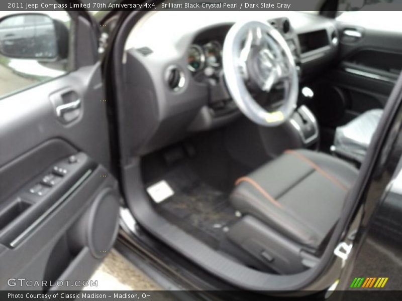 Brilliant Black Crystal Pearl / Dark Slate Gray 2011 Jeep Compass Limited 70th Anniversary 4x4