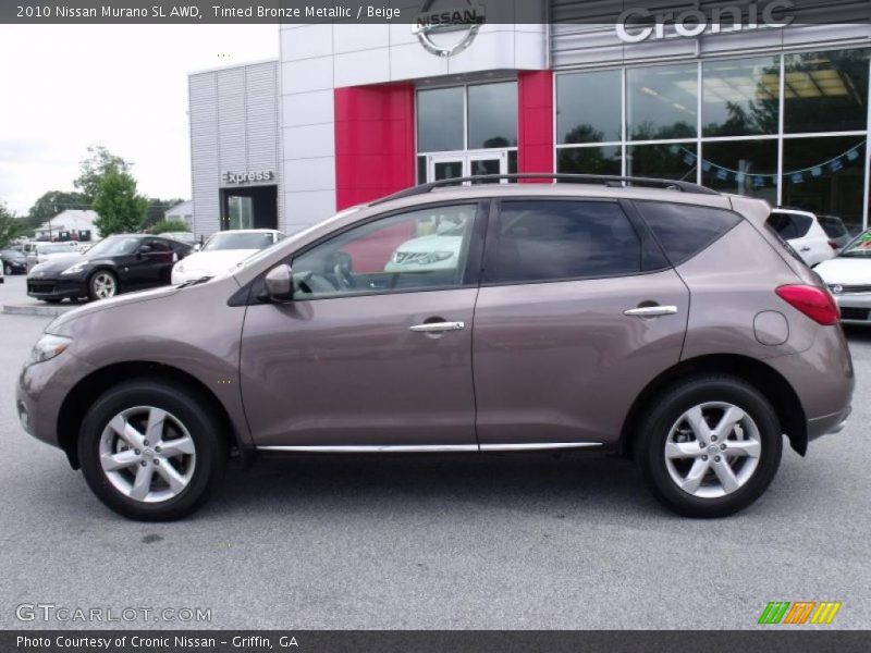 Tinted Bronze Metallic / Beige 2010 Nissan Murano SL AWD