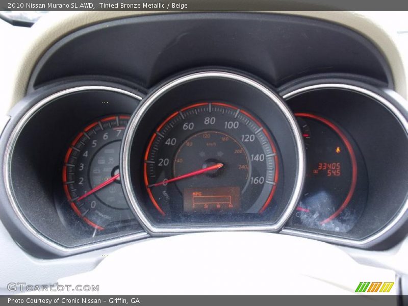 Tinted Bronze Metallic / Beige 2010 Nissan Murano SL AWD