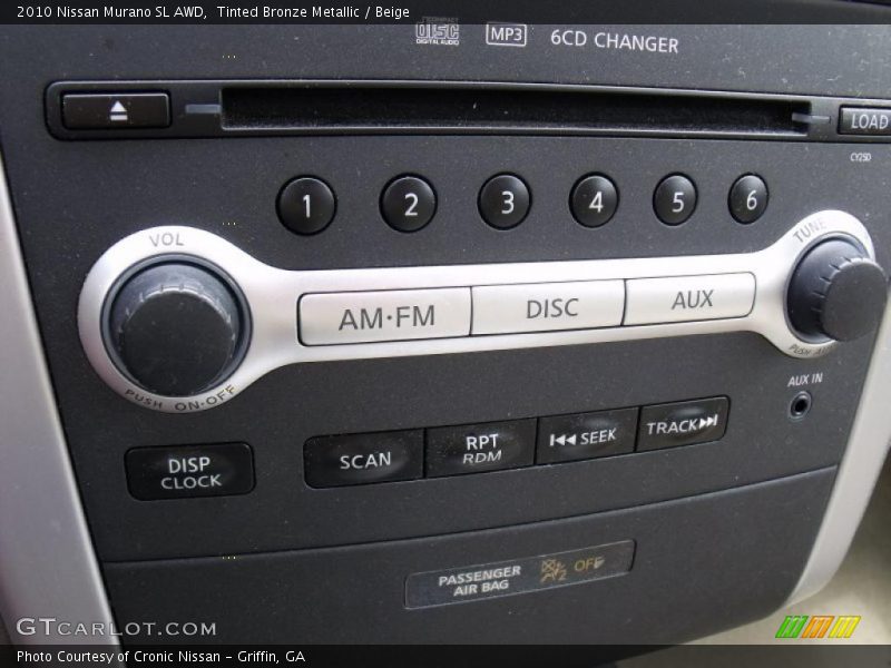 Tinted Bronze Metallic / Beige 2010 Nissan Murano SL AWD