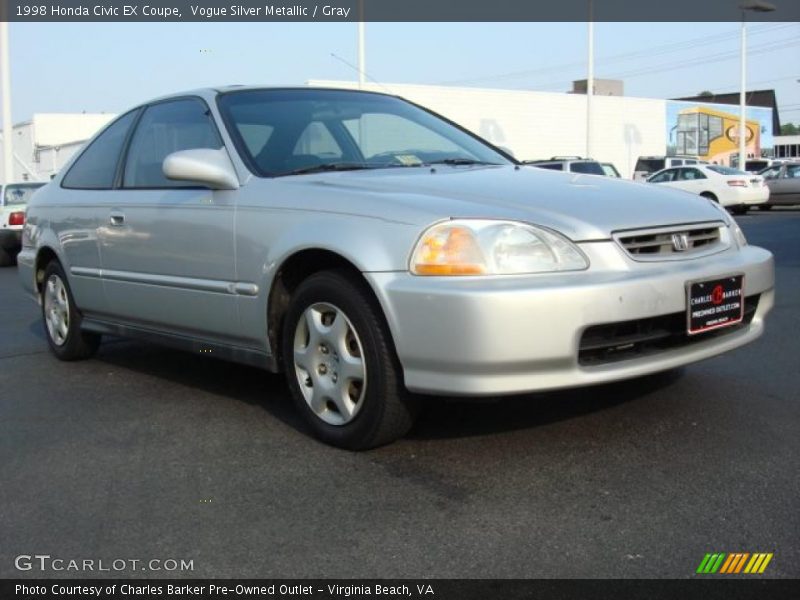 Vogue Silver Metallic / Gray 1998 Honda Civic EX Coupe