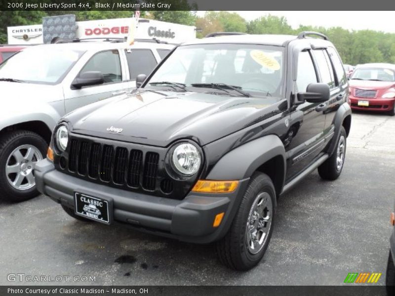Black / Medium Slate Gray 2006 Jeep Liberty Sport 4x4